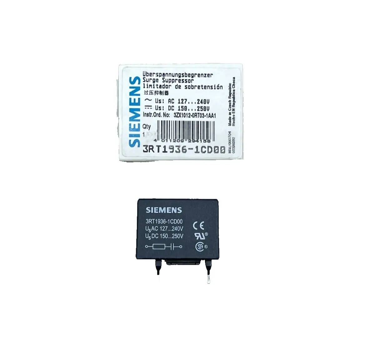 Siemens Surge Suppressor RC Element 3RT1936-1CD00 (40001910) Image 2