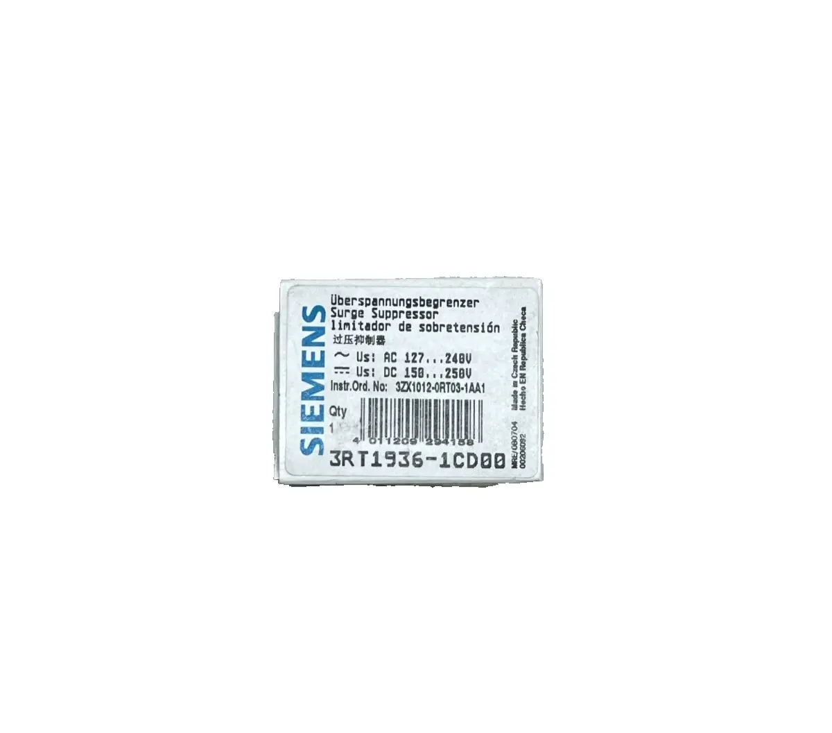 Siemens Surge Suppressor RC Element 3RT1936-1CD00 (40001910)