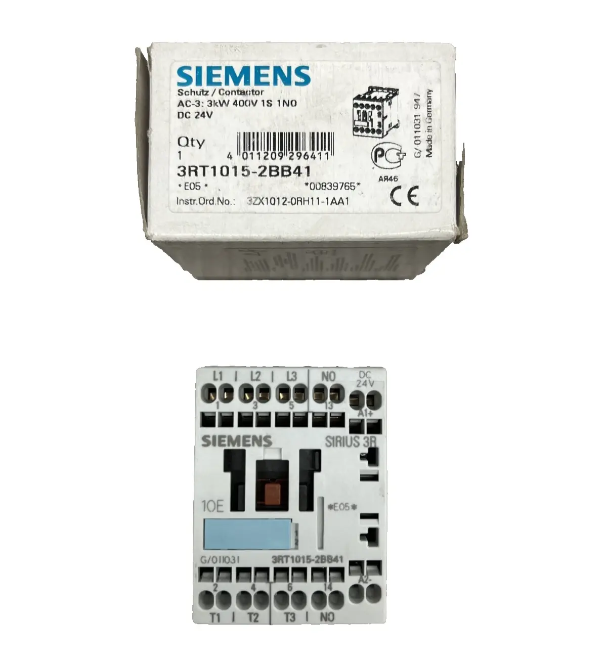 Siemens Contactor 3RT1015-2BB41 (40000105)