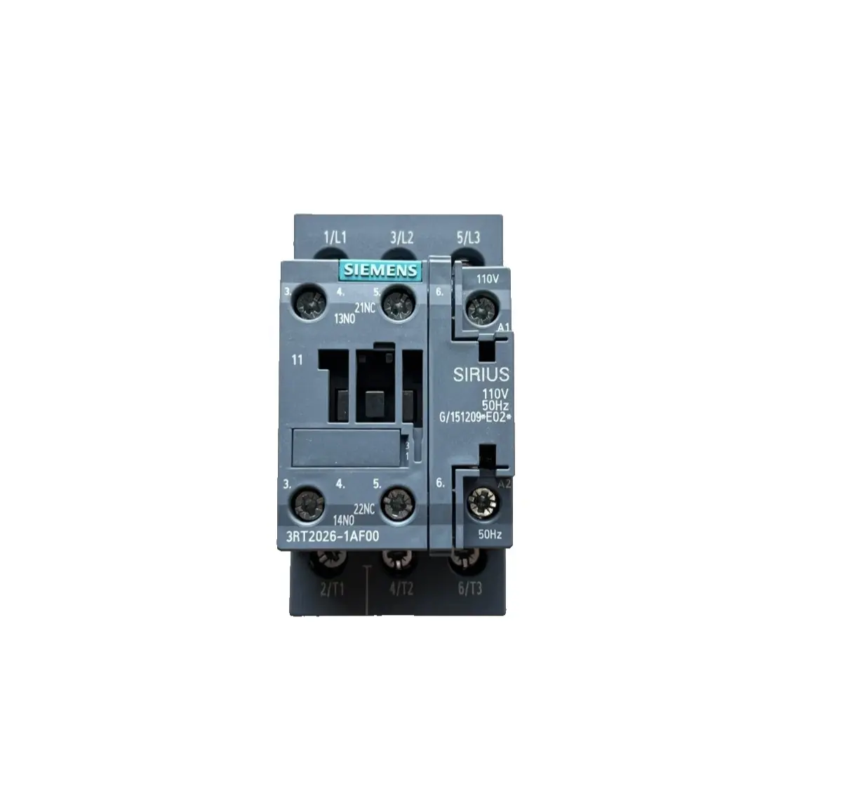 Siemens Contactor, AC-3, 11KW/400V, 1NO+1NC 3RT2026-1AF00 (40010138) Image 3