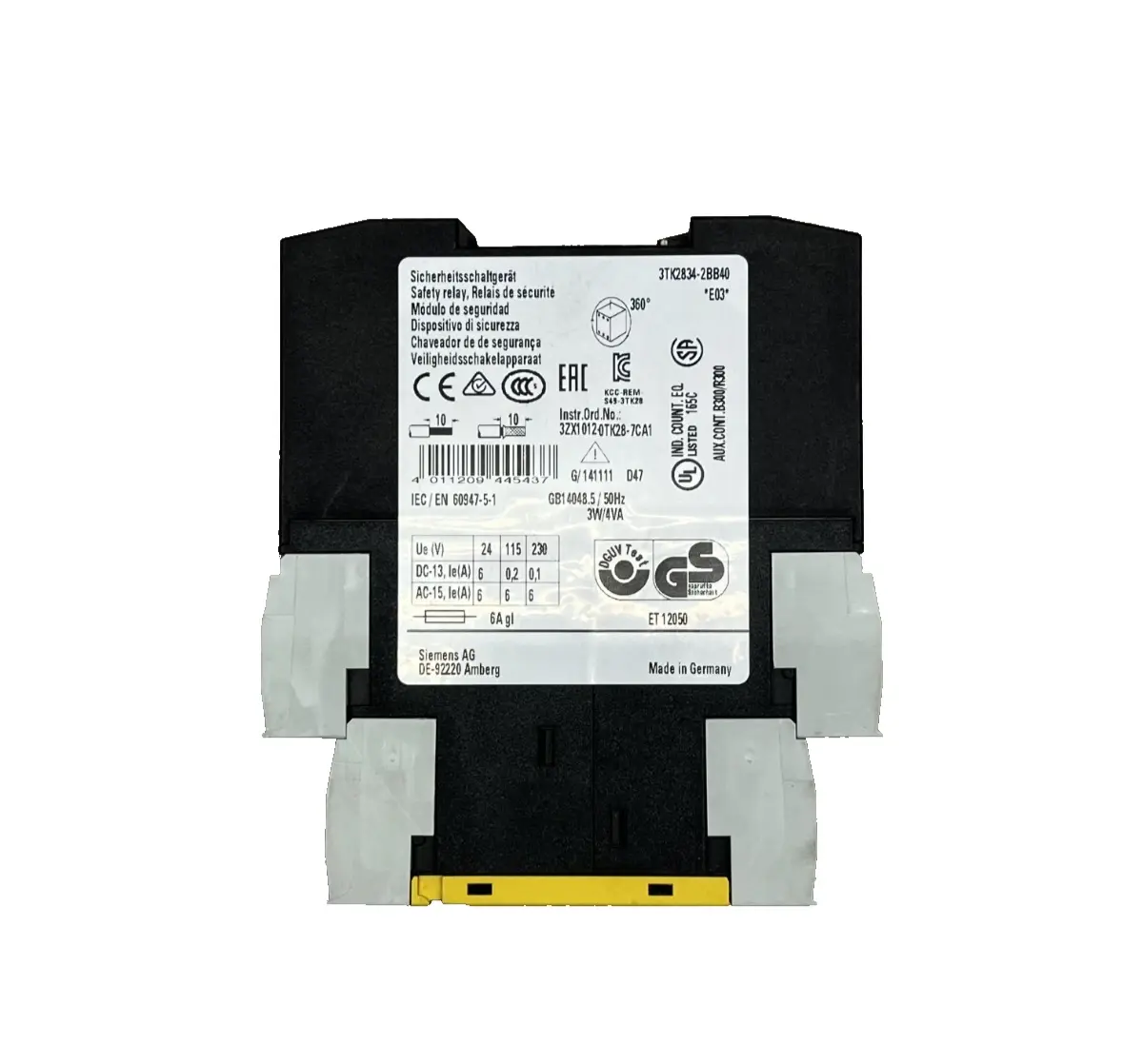 Siemens Safety Switching Device w. Relay Enabling Circuits 3TK2834-2BB40 / DC 24V (40008262) Image 2