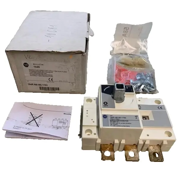 Allen Bradley Disconnect Switch 160 A 3-Pole 194R-NE160-1753 Image 2