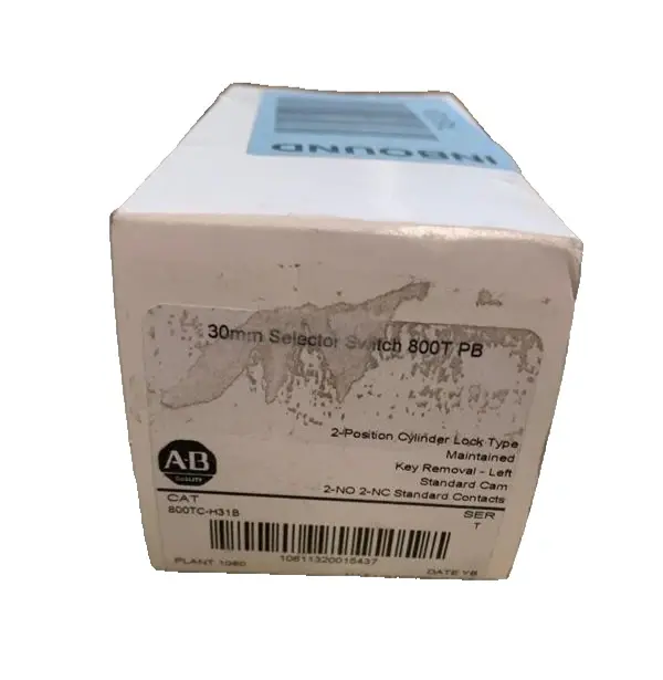 Allen Bradley Key-Operated Selector Switch 800TC-H31B Image 4