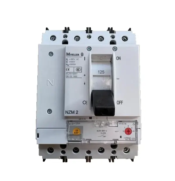 Eaton Moeller Circuit Breaker 125A Frame Terminals NZMB2-4-AF125-BT-NA