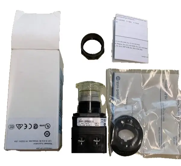Allen Bradley Pushbutton, Clear, LED, Special 800H-QRMH2CD1 Image 4